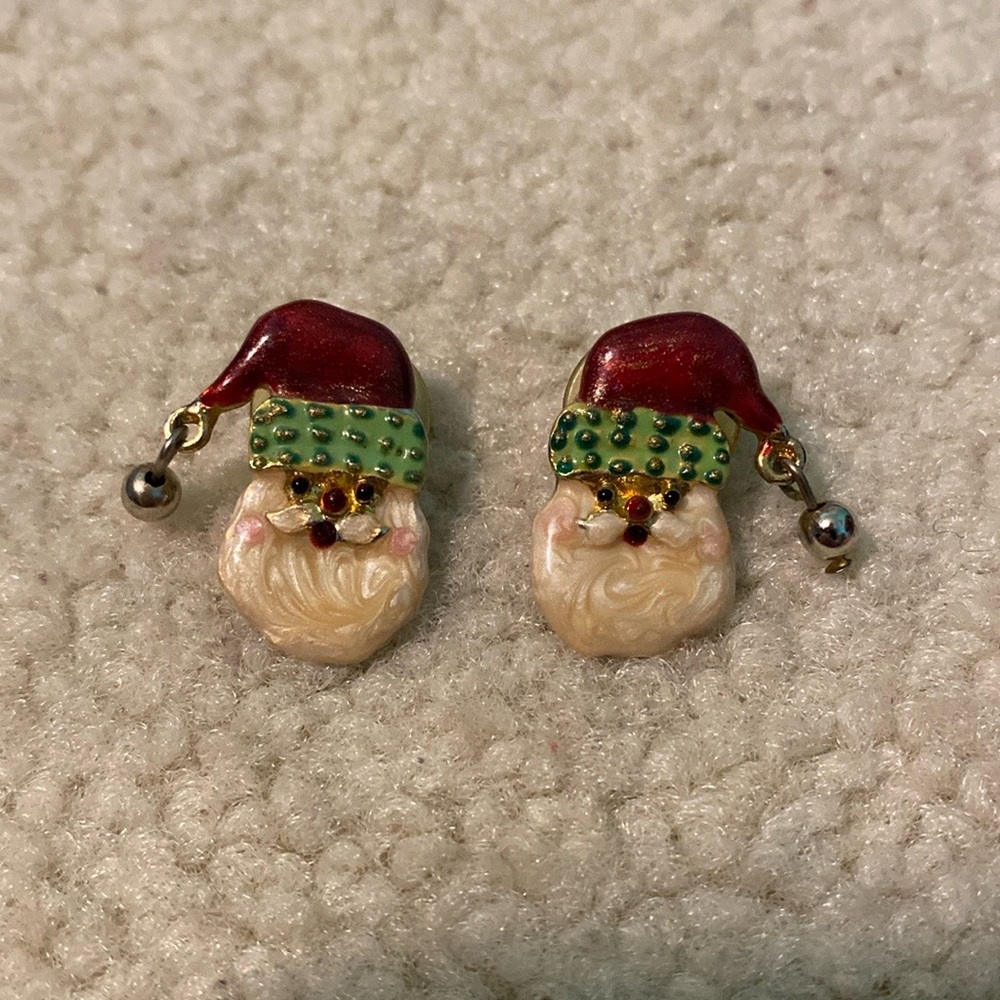 Santa Earrings
